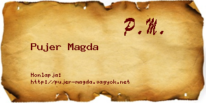 Pujer Magda névjegykártya
